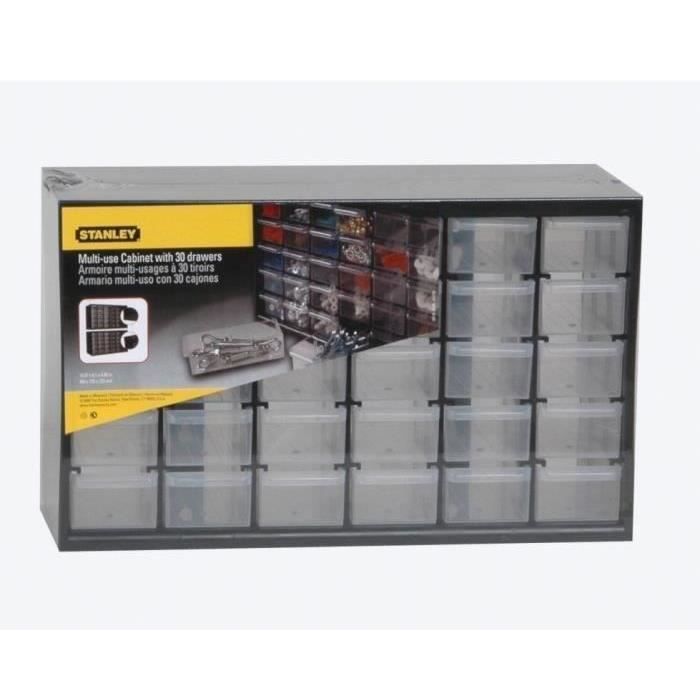 Organisateur de rangement Stanley 1-93-980 avec compartiments clairs pour outils