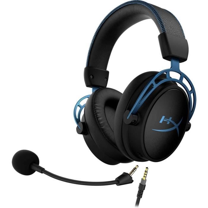 Casque Gamer Filaire - HYPERX - Cloud Alpha S - Microphone a condensateur Électret - Stéréo