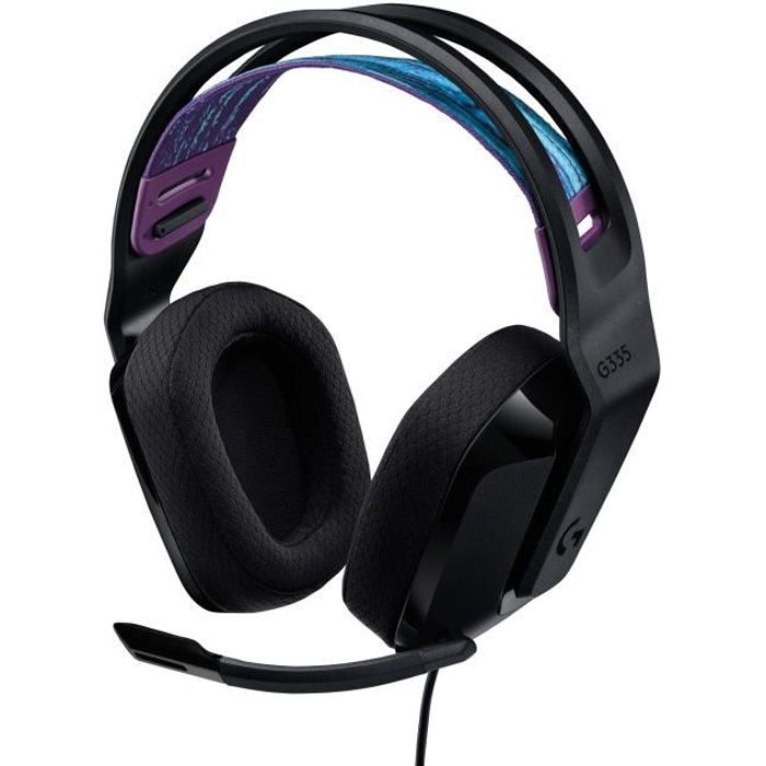 Casque gamer - Filaire - Logitech G - G335 - Léger - Noir