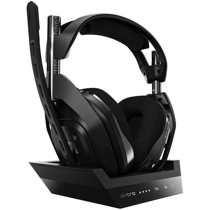 Casque Gamer - Sans fil - Logitech G - A50 - PS5 PS4 PC MAC - Noir/Argent