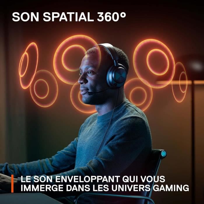 Casque Gaming haute fidélité filaire avec connexion multi-systeme - STEELSERIES - ARCTIS NOVA PRO X - Noir