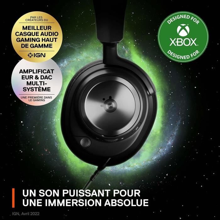 Casque Gaming haute fidélité filaire avec connexion multi-systeme - STEELSERIES - ARCTIS NOVA PRO X - Noir