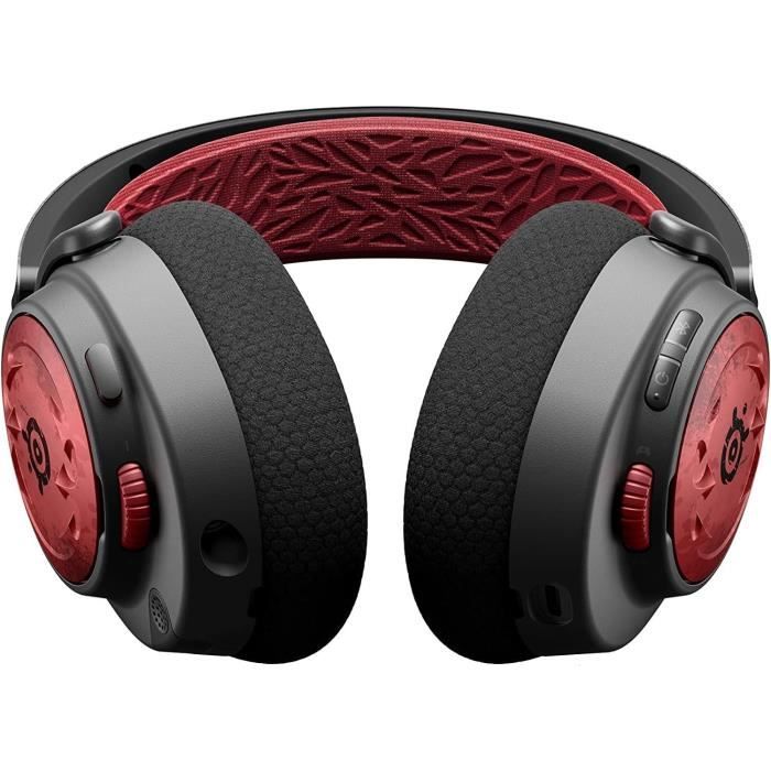 Casque Gaming sans fil multiplateforme - STEELSERIES - ARCTIS NOVA 7: EDITION DIABLO IV - Rouge et Noir