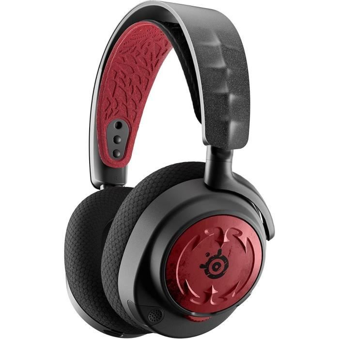 Casque Gaming sans fil multiplateforme - STEELSERIES - ARCTIS NOVA 7: EDITION DIABLO IV - Rouge et Noir