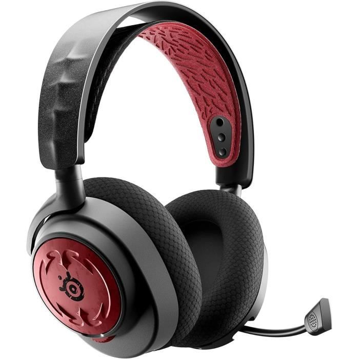 Casque Gaming sans fil multiplateforme - STEELSERIES - ARCTIS NOVA 7: EDITION DIABLO IV - Rouge et Noir