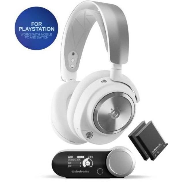 Casque Gaming Sans fil - STEELSERIES - Arctis Nova Pro P - Blanc