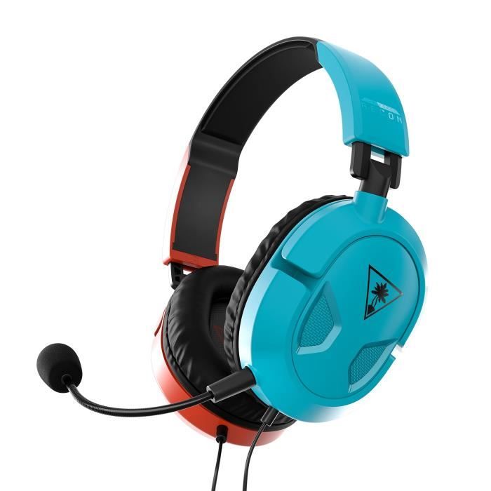 Casque gaming TURTLE BEACH Recon 50N Rouge/Bleu - Confortable et audio immersif