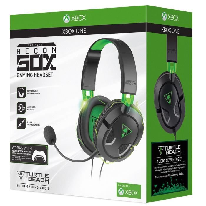 Casque Gaming TURTLE BEACH Recon 50X pour Xbox One - TBS-2303-02