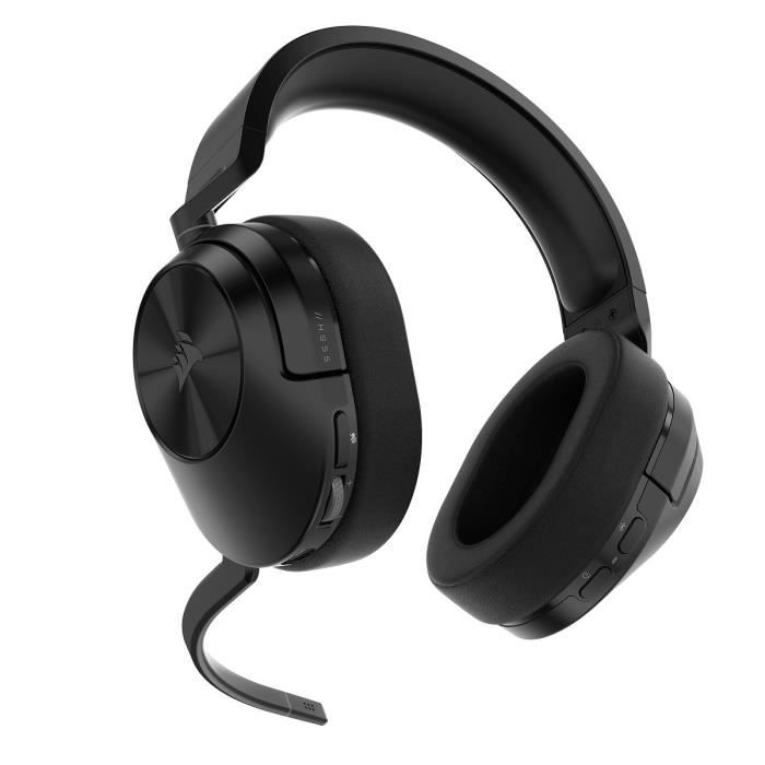 Casque PC Corsair Casque Gaming sans fil HS55 Wireless Carbon PC et PS5.