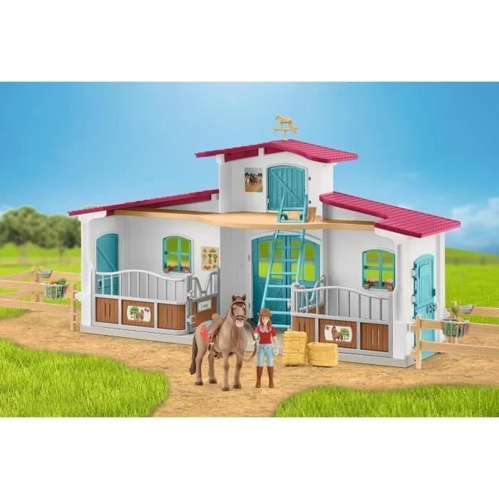 Centre Équestre coffret figurines avec 75 éléments inclus dont 1 cheval des 5 ans schleich 72222 Horse club