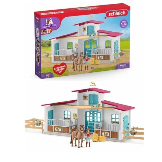 Centre Équestre coffret figurines avec 75 éléments inclus dont 1 cheval des 5 ans schleich 72222 Horse club