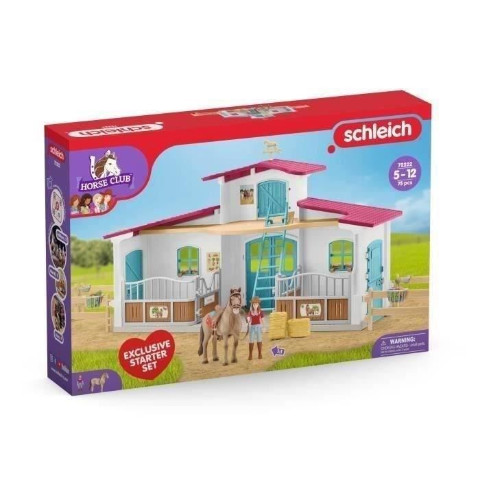 Centre Équestre coffret figurines avec 75 éléments inclus dont 1 cheval des 5 ans schleich 72222 Horse club