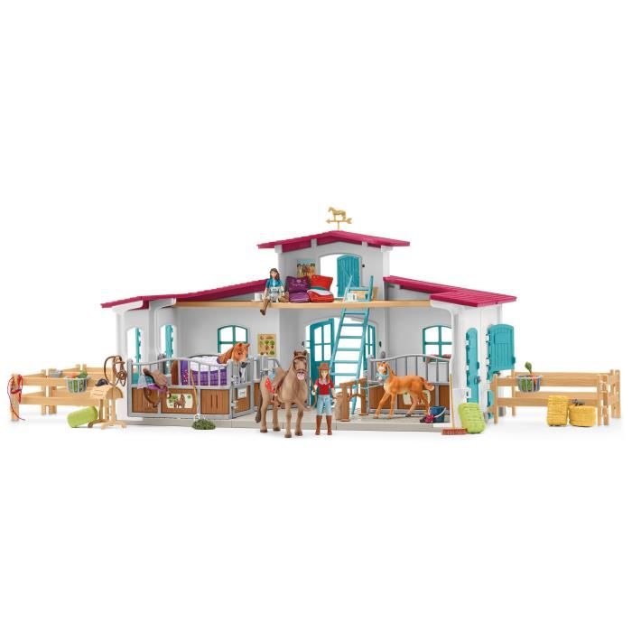 Centre équestre modulable de Lakeside pour chevaux coffret figurines avec 115 éléments Schleich 42567 Horse Club