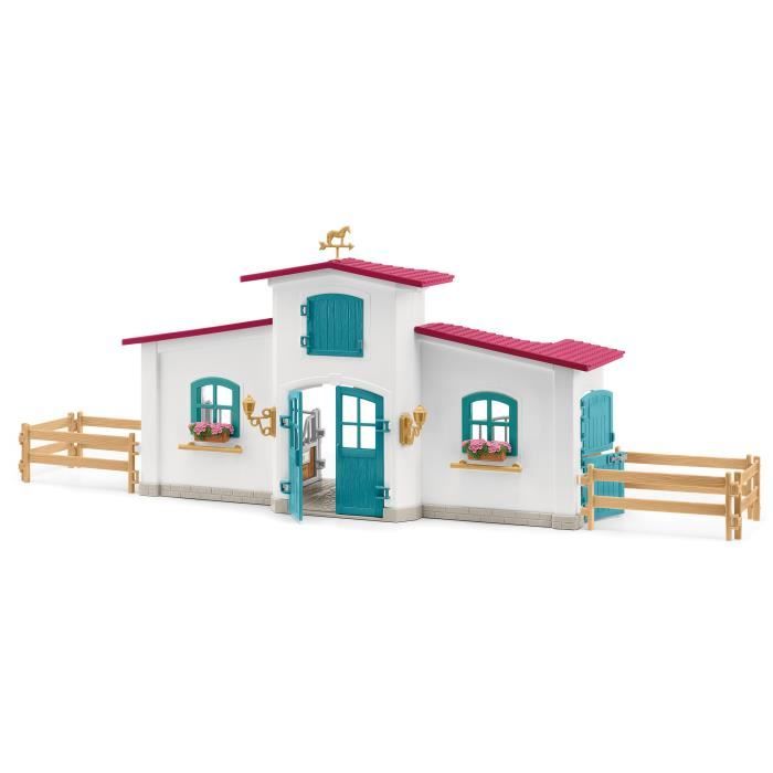 Centre équestre modulable de Lakeside pour chevaux coffret figurines avec 115 éléments Schleich 42567 Horse Club