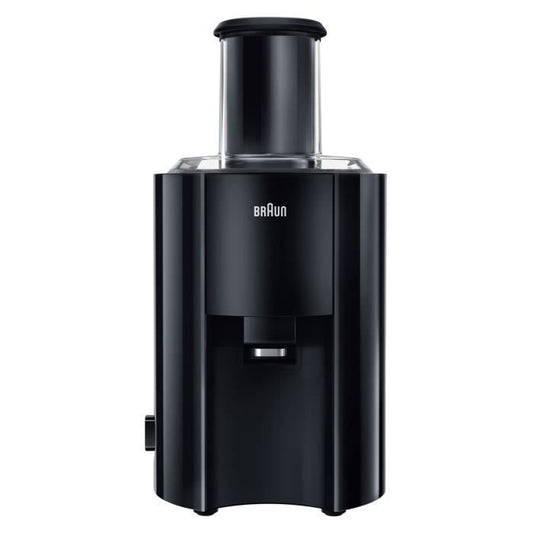 Centrifugeuse BRAUN J300 MultiQuick 3 - Noir - 2 vitesses - Réservoir a pulpe 2L - Systeme de pressage rapide - Paloma Tech