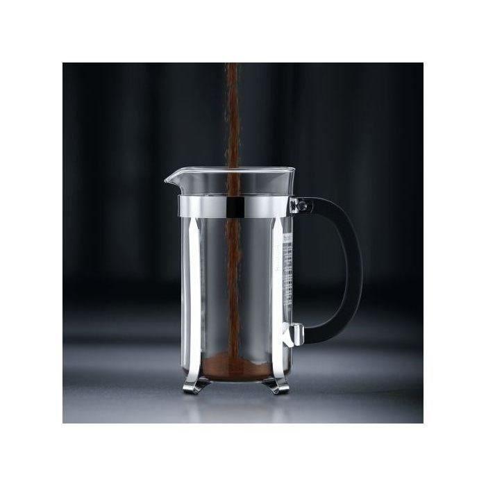 CHAMBORD - Cafetiere a piston BODUM , 8 tasses, 1.0 l, acier inox - Paloma Tech