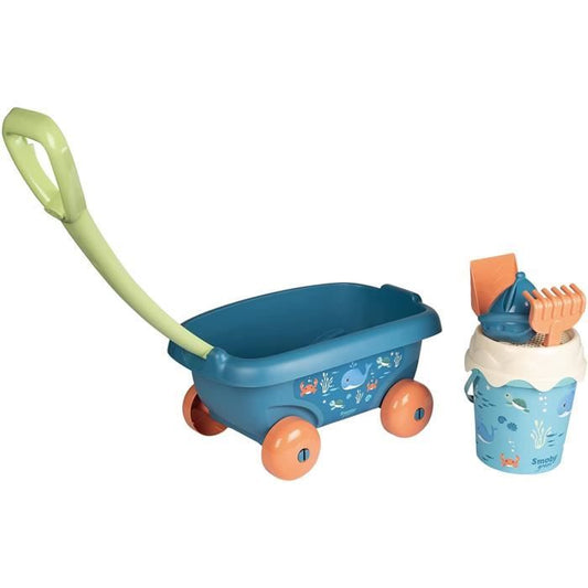 Chariot de plage garni Smoby Green - Smoby - Bleu - A partir de 18 mois