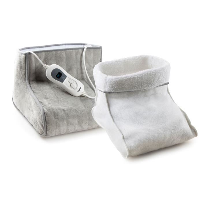 Chauffe-pieds DOMO - Chanceliere - Gris - 3 niveaux de chaleur - Super doux - Paloma Tech