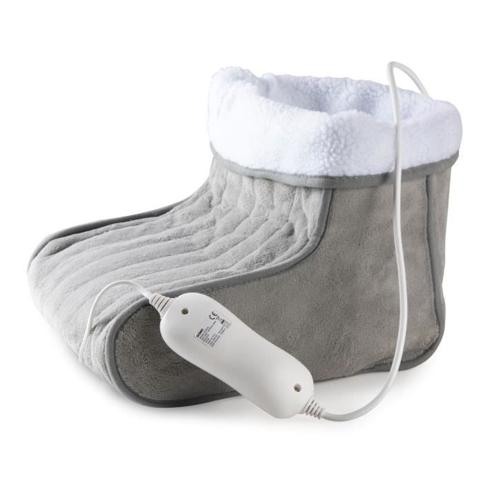 Chauffe-pieds DOMO - Chanceliere - Gris - 3 niveaux de chaleur - Super doux - Paloma Tech