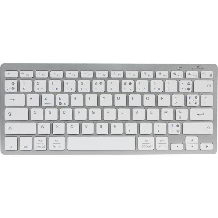 Clavier Bluetooth Double Layout PC MAC - BLUESTORK - MINI MAC PC - Pour Mac et PC - Noir - Paloma Tech