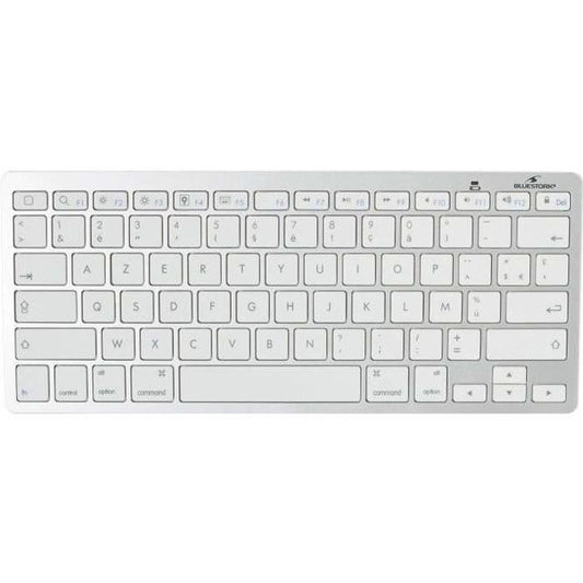 Clavier Filaire - BLUESTORK - MINI MAC - Compact - Compatible Mac - Blanc - Paloma Tech