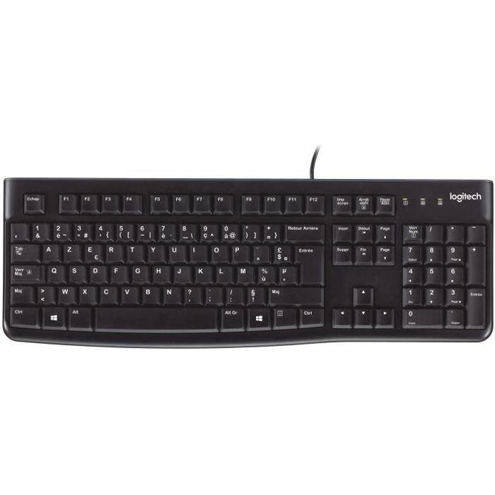 Clavier filaire - Logitech - K120 Business - AZERTY - Noir - Paloma Tech