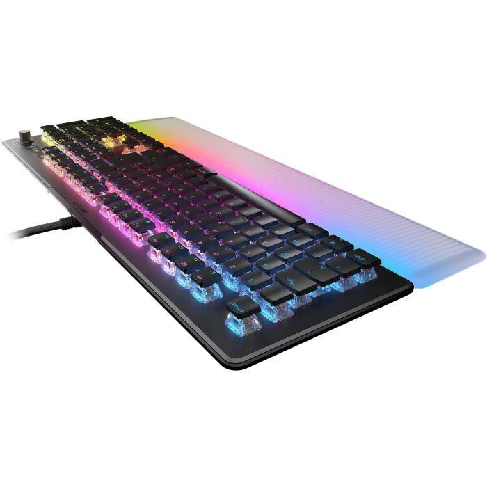 Clavier filaire - Optique et mécanique - ROCCAT - Vulcan II Max - AZERTY - Rétro-éclairage - Noir - Paloma Tech