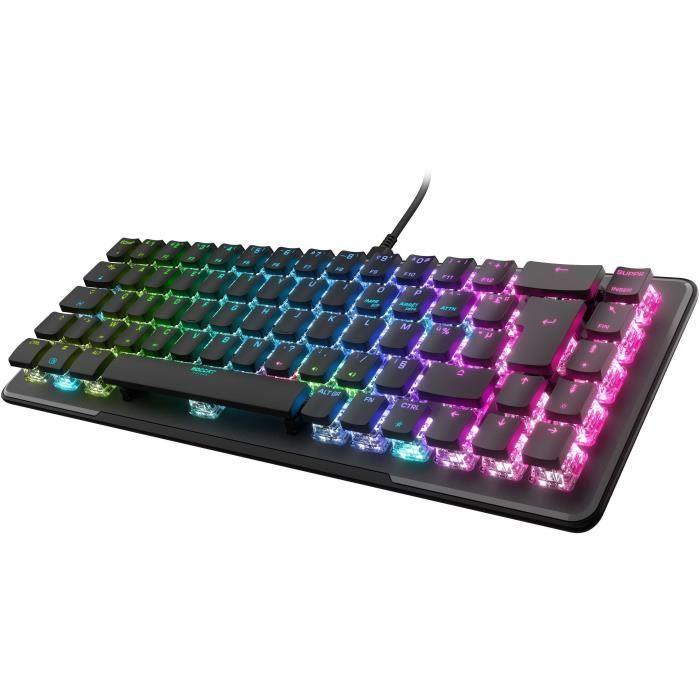 Clavier filaire - Optique et mécanique - ROCCAT - Vulcan II Mini - AZERTY - Rétro-éclairage - Noir - Paloma Tech