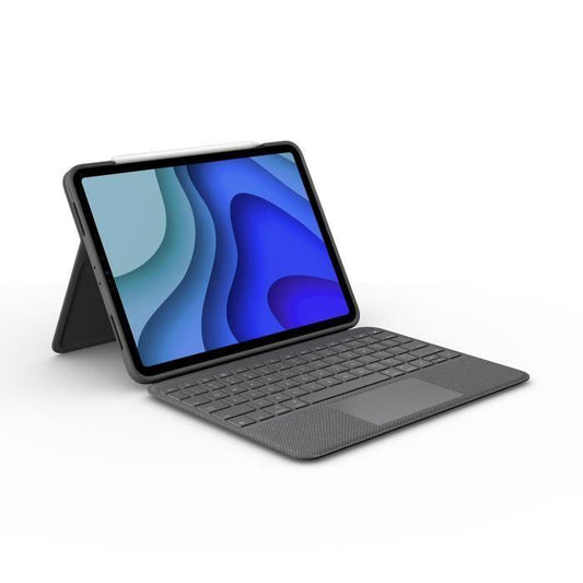 Clavier Folio Touch - LOGITECH - 1re, 2e, 3e et 4e générations -Gris - Paloma Tech