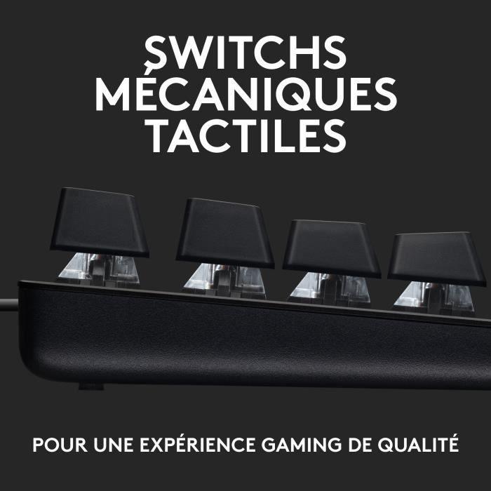 Clavier gamer - Filaire - Logitech G - G413 TKL SE - Rétroéclairé - AZERTY - Noir - Paloma Tech