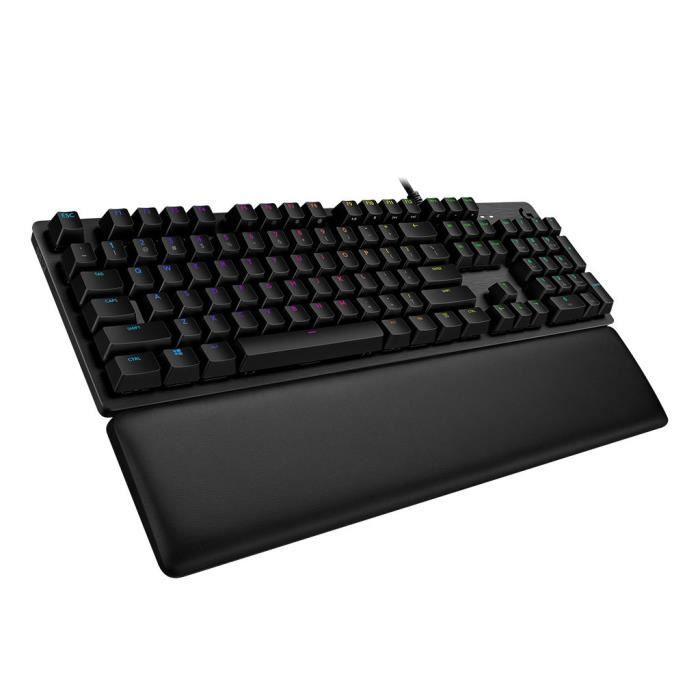 Clavier gamer - Filaire - Logitech G - G513 - Mécanique - RGB - AZERTY - NOIR - Paloma Tech