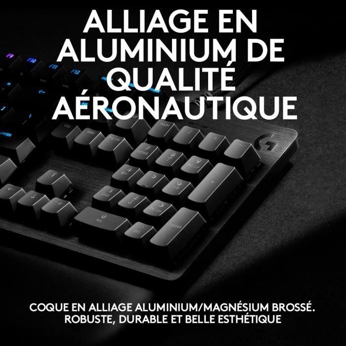 Clavier gamer - Filaire - Logitech G - G513 - Mécanique - RGB - AZERTY - NOIR - Paloma Tech