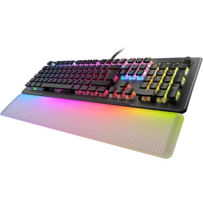 Clavier gamer optique et mécanique - ROCCAT - ROC-12-004 Vulcan II Max - Linéaire - Éclairage RGB - Noir - Paloma Tech