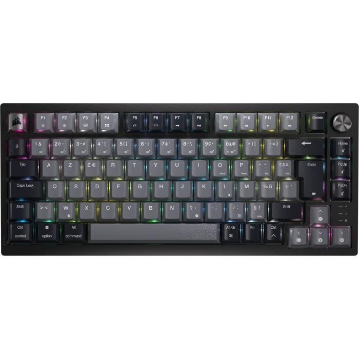 Clavier gaming mécanique sans fil - CORSAIR - K65 PLUS WIRELESS - Noir et gris - Paloma Tech