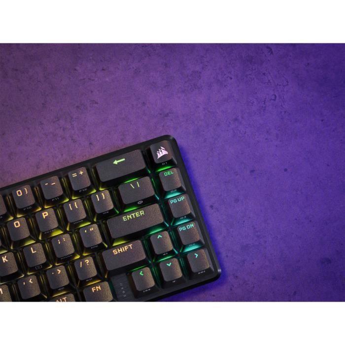 Clavier gaming optique et mécanique - CORSAIR - K65 PRO MINI - Rétroéclaire LED RGB - Switchs CORSAIR OPX - Noir - Paloma Tech