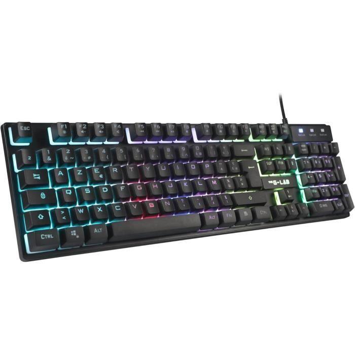 CLAVIER LED GAMING KEYZ-CAESIUM NUMER GLAB - Paloma Tech