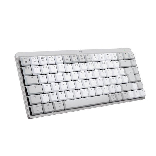 Clavier Logitech MX Mechanical Mini pour Mac Clavier Sans Fil Illumine - Gris Pale - Paloma Tech