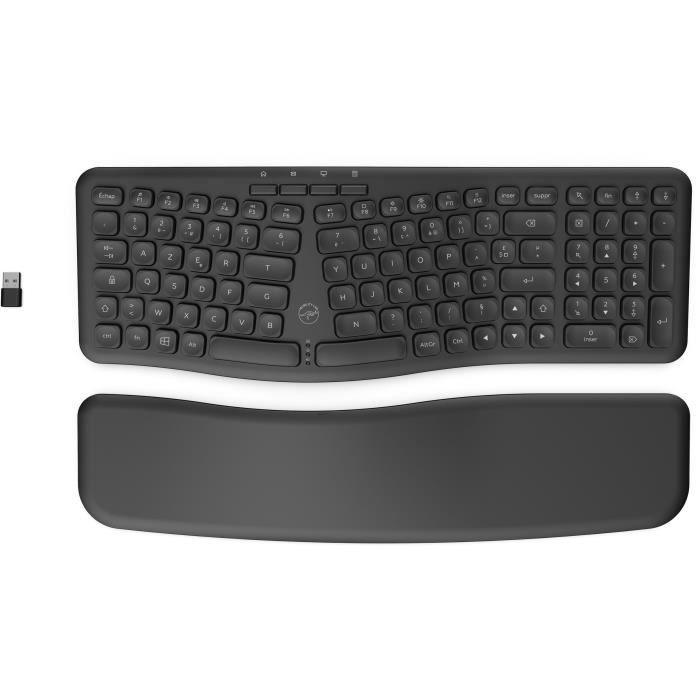 Clavier sans fil ergonomique - MOBILITY LAB - ML313153 - Touches concaves - Windows - Paloma Tech