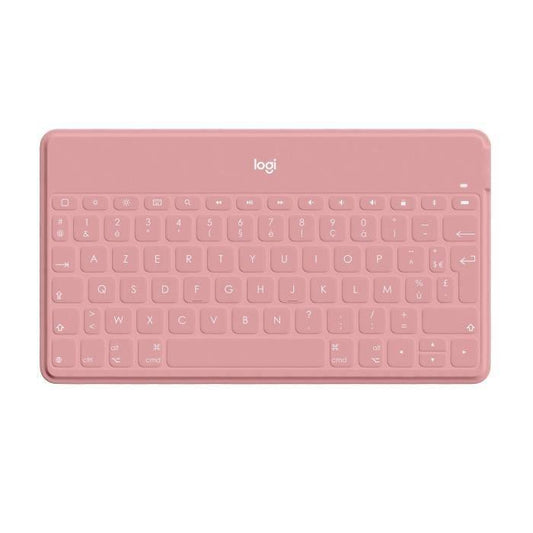 Clavier - Sans fil - Logitech - Keys to Go - 180g - AZERTY - Rose - Paloma Tech