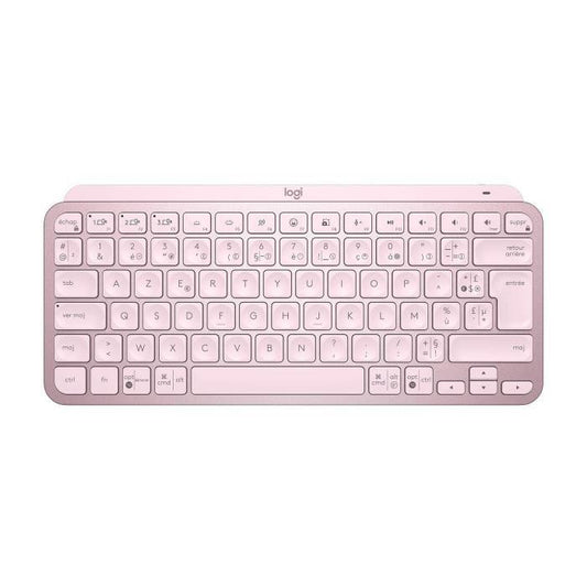 Clavier - Sans Fil - Logitech - MX Keys Mini - rétroéclairé - AZERTY - Rose - Paloma Tech