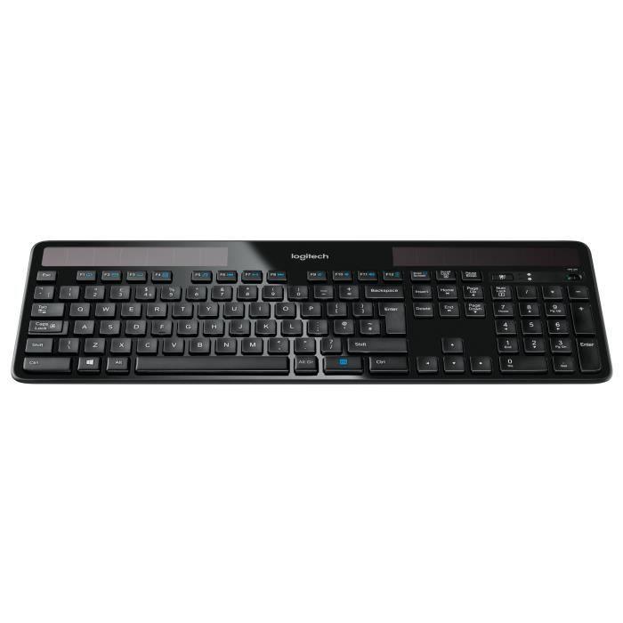 Clavier solaire - Sans fil - Logitech - K750 - AZERTY - Noir - Paloma Tech