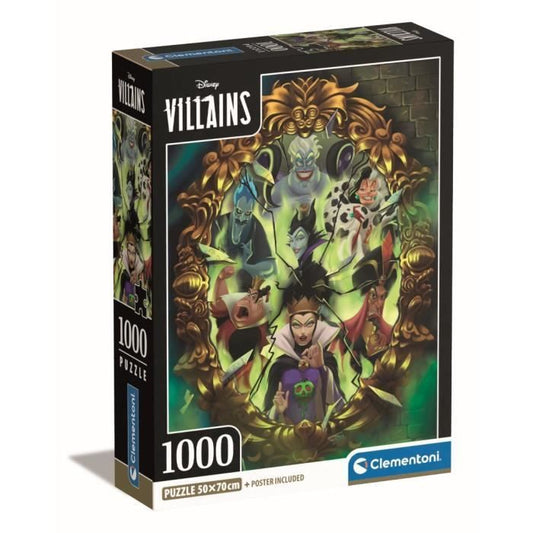 Clementoni - 1000p Villains - 70 x 50 cm - Avec poster