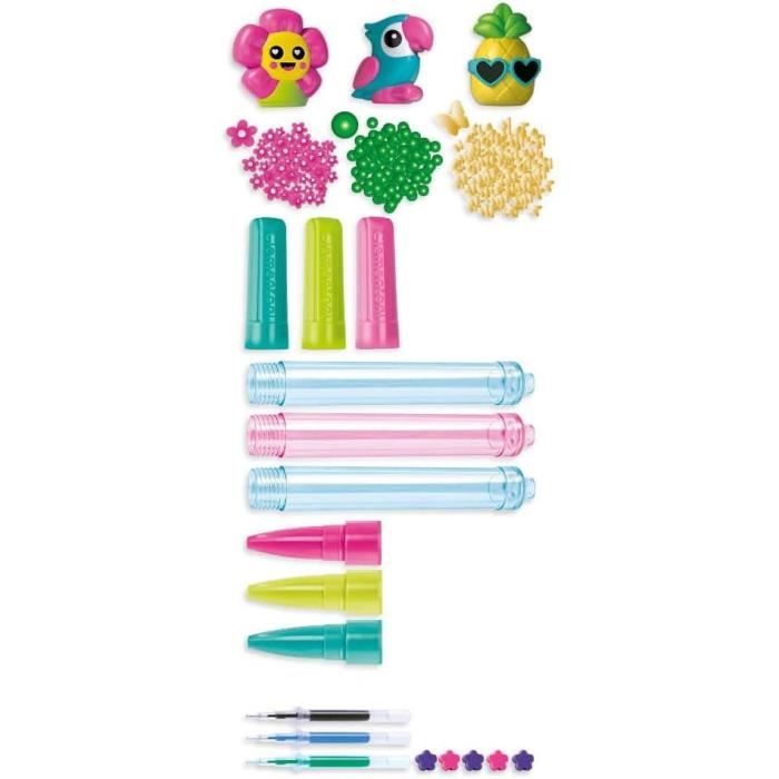 Clementoni - Créer tes stylos - Mini atelier des Stylos - Theme tropical - 3 a créer - Des 6ans