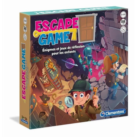 Clementoni - Escape Game - 3 pieces: Pharaon Espace Château - 1 a 8 joueurs