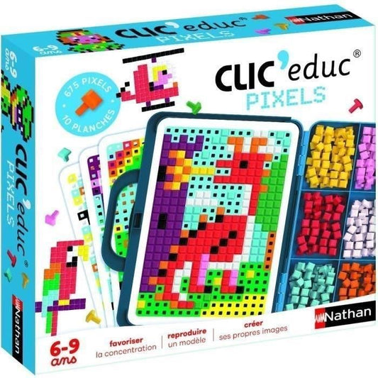 CLIC EDUC PIXELS - Jeu de création - NATHAN - Reconnaissance des couleurs et imagination!