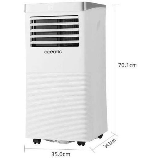 Climatiseur mobile monobloc - OCEANIC - 2930W - 10000 BTU - Programmable - Classe énergétique