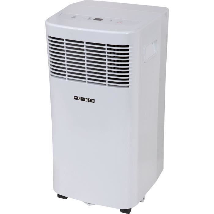 Climatiseur mobile WEBBER WP0115 - Classe A - Volume air 240m3/h - 1,5 kW