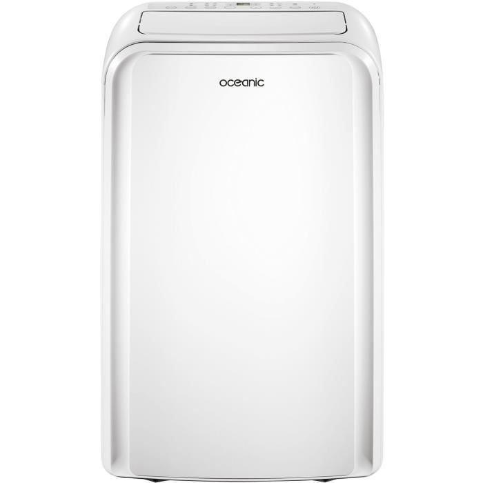 Climatiseur monobloc réversible mobile OCEANIC - 3530 W - 12000 BTU - Chaud/Froid - Programmable - Classe énergétique