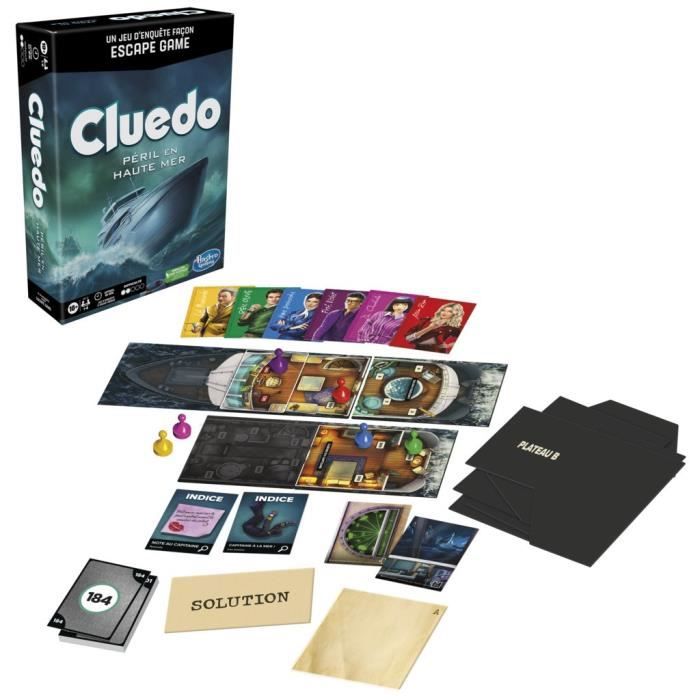 Cluedo Escape: Péril en haute-mer - Jeu de société stratégie