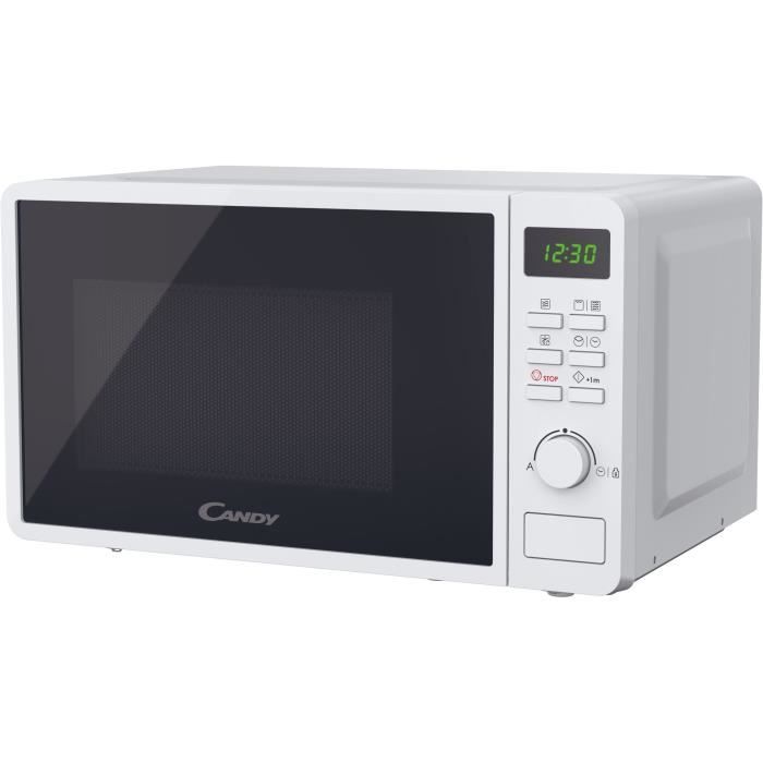 CMGA20SDLWLI Micro-ondes Gril CANDY Idea - 20L - MO : 700W - Gril : 800W - UI digitale - 5 niveaux de puissance - Blanc - Paloma Tech